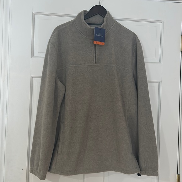 NWT Crofts&Barrell Mocha Men’s Pullover soft fleece feel Size XL - Picture 1 of 11